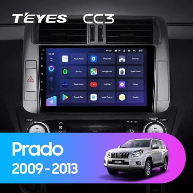Штатная магнитола Teyes CC3 4/64 Toyota Land Cruiser Prado 150 (2009-2013) F1 Тип-A