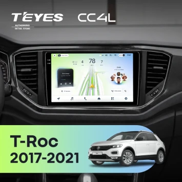 Штатная магнитола Teyes CC4L 4/64 Volkswagen T-Roc (2017-2021)