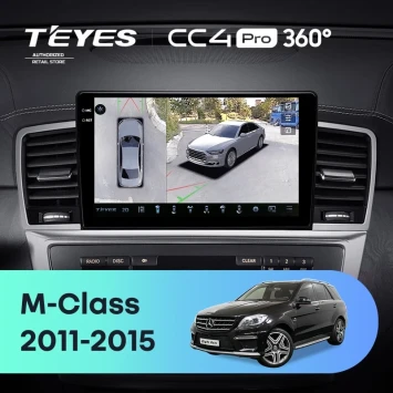 Штатная магнитола Teyes CC4 Pro 360 12/256 Mercedes-Benz M-Class W166 ML (NTG 4.5) (2011-2015)