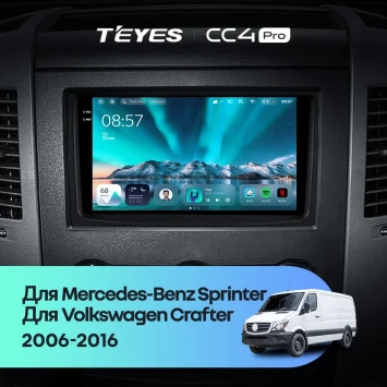 Штатная магнитола Teyes CC4 Pro 12/256 Volkswagen Crafter (2006-2016) F2