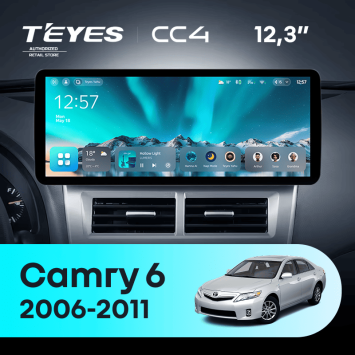 Штатная магнитола Teyes CC4 12.3" 6/64 Toyota Camry 6 XV 40 50 (2006-2011) F2