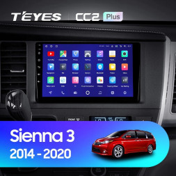 Штатная магнитола Teyes CC2 Plus 4/32 Toyota Sienna 3 XL30 (2014-2020)