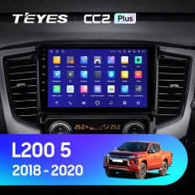 Штатная магнитола Teyes CC2 Plus 6/128 Mitsubishi L200 5 (2018-2020) F2 Левый руль