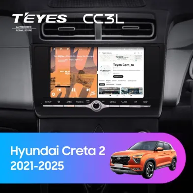 Штатная магнитола Teyes CC3L 4/32 Hyundai Creta 2 (2021-2025) с кнопками