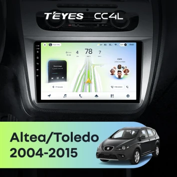 Штатная магнитола Teyes CC4L 6/64 с DTS Seat Toledo 5P 3 (2004-2009) Правый руль