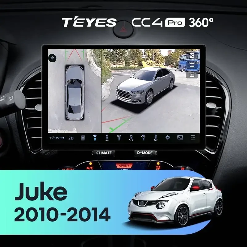 Штатная магнитола Teyes CC4 Pro 360 8/128 Nissan Juke (2010-2014) (13") Тип-B