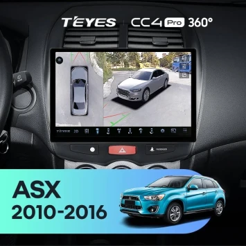 Штатная магнитола Teyes CC4 Pro 360 8/128 Mitsubishi ASX 1 (2010-2016) F1 Тип-A (11")