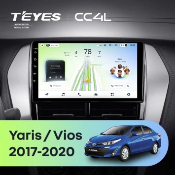 Штатная магнитола Teyes CC4L 6/64 с DTS Toyota Yaris (2017-2020) F1