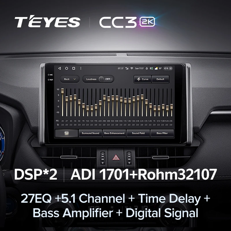 Штатная магнитола Teyes CC3 2K 360 6/128 Toyota RAV4 5 XA50 (2018-2023) F2