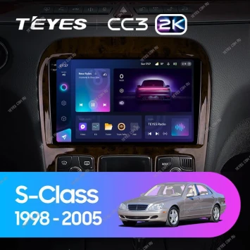 Штатная магнитола Teyes CC3 2K 4/32 Mercedes-Benz S-Class W220 VV220 (1998-2005)