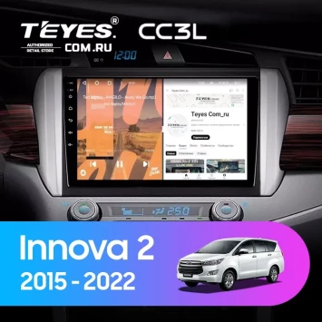 Штатная магнитола Teyes CC3L 4/64 Toyota Innova 2 (2015-2022) Правый руль