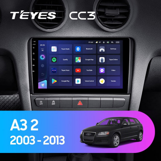 Штатная магнитола Teyes CC3 4/32 Audi A3 2 8P (2003-2013) — 