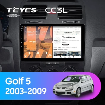 Штатная магнитола Teyes CC3L 4/64 Volkswagen Golf 5 (2003-2009) F1