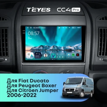 Штатная магнитола Teyes CC4 Pro 8/128 Fiat Ducato 3 (2006-2022)
