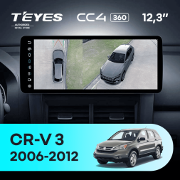 Штатная магнитола Teyes CC4 12.3" 360 6/64 Honda CR-V 3 RE (2006-2012)
