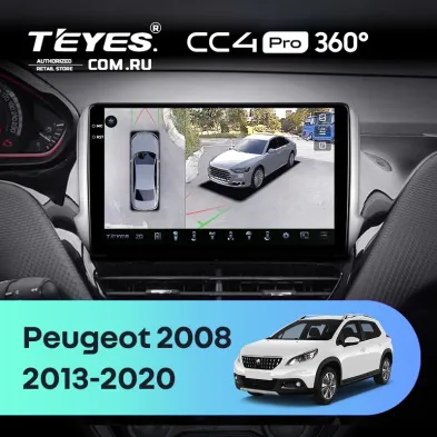 Штатная магнитола Teyes CC4 Pro 360 12/256 Peugeot 208 (2013-2020)
