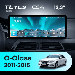 Штатная магнитола Teyes CC4 12.3" 8/128 Mercedes-Benz C-Class W204 C204 S204 (NTG 4.5) (2011-2015) Universal