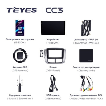 Штатная магнитола Teyes CC3L 4/32 Honda Pilot 1 (2005-2008)