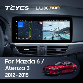 Штатная магнитола Teyes LUX ONE 360 6/128 Mazda Atenza 3 (2012-2015) Тип-A Правый руль