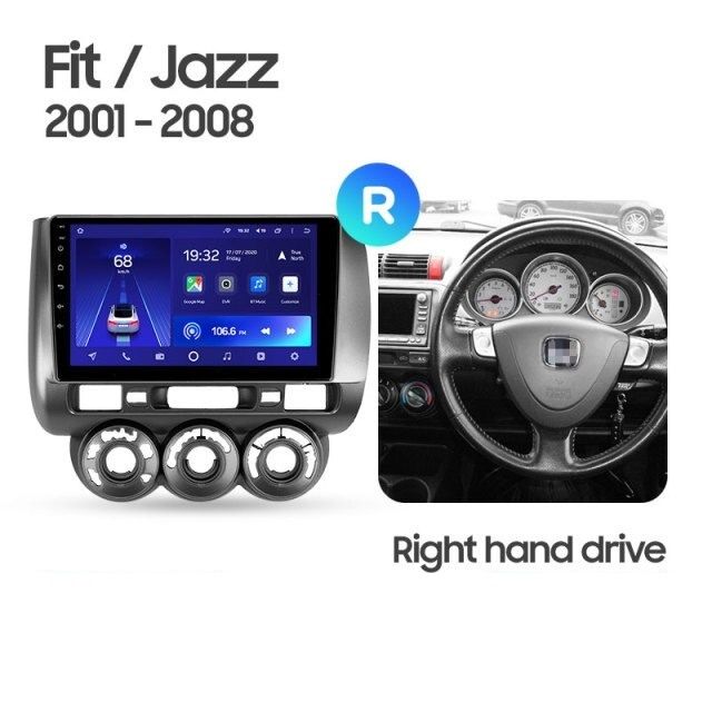 Переходная рамка Honda Jazz 1 (2001-2009) (9&quot;)