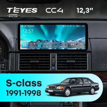 Штатная магнитола Teyes CC4 12.3" 8/128 Mercedes-Benz S-class (W140) (1991-1998)