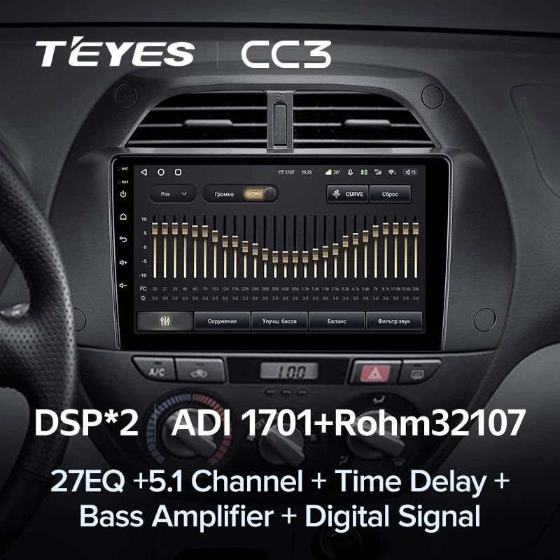 Штатная магнитола Teyes CC3 4/32 Toyota RAV4 2 CA20 (2000-2003) F3