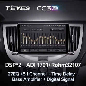 Штатная магнитола Teyes CC3 2K 4/32 Chery M11 A3 (2008-2015)