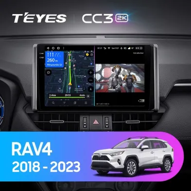 Штатная магнитола Teyes CC3 2K 4/32 Toyota RAV4 5 XA50 (2018-2023) F2 Тип-A