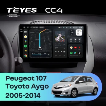 Штатная магнитола Teyes CC4 8/128 Toyota Aygo (2005-2014)