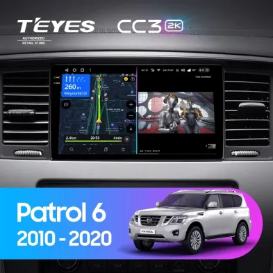 Штатная магнитола Teyes CC3 2K 4/64 Nissan Patrol Y62 (2010-2020) F1 9"