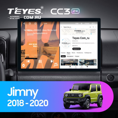 Штатная магнитола Teyes CC3 2K 4/64 Suzuki Jimny JB64 (2018-2020) (11&quot;)