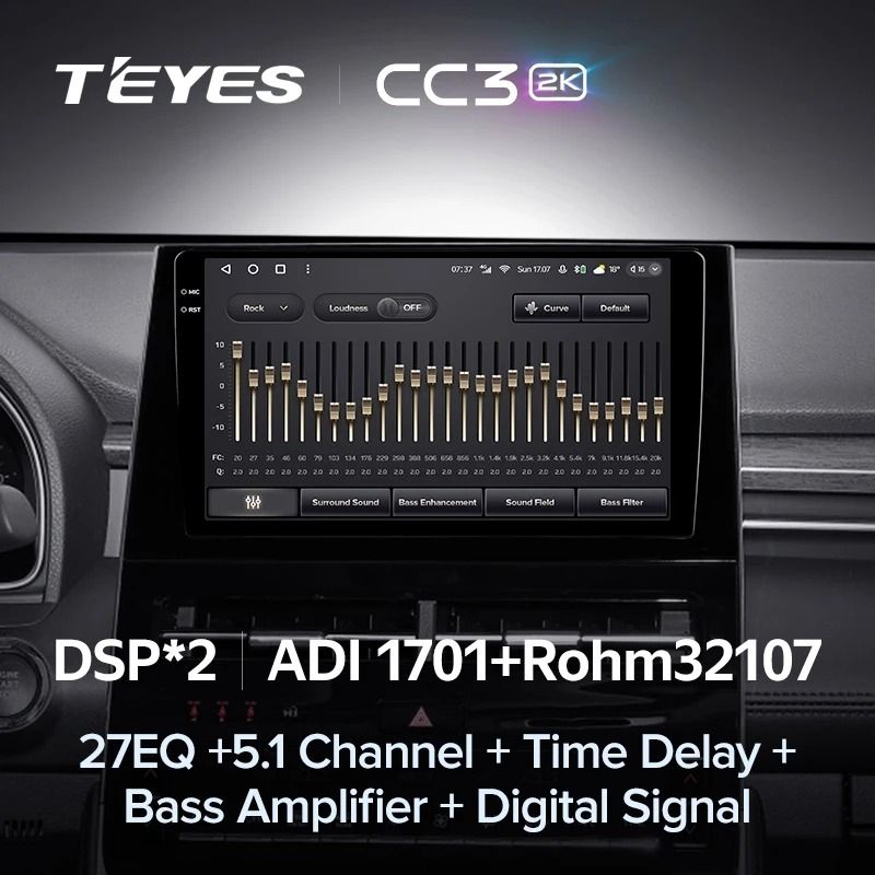 Штатная магнитола Teyes CC3 2K 6/128 Toyota Avalon V XX50 (2022-2023)