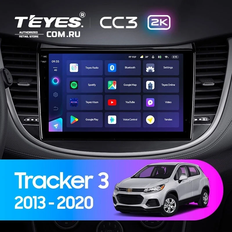 Штатная магнитола Teyes CC3 2K 4/32 Chevrolet Tracker 3 (2013-2017) F2