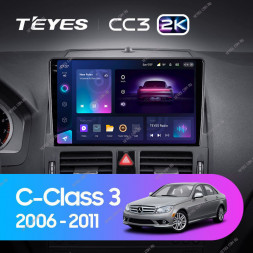 Штатная магнитола Teyes CC3 2K 360 6/128 Mercedes Benz C-Class 3 W204 S204 (2006-2011)