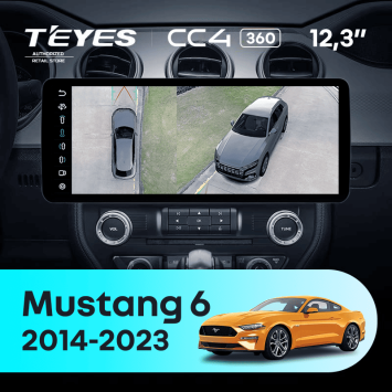 Штатная магнитола Teyes CC4 12.3" 360 8/128 Ford Mustang 6 S550 (2014-2023)