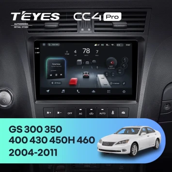 Штатная магнитола Teyes CC4 Pro 12/256 Lexus GS300 350 400 430 450h 460 (2004-2011)