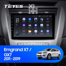 Штатная магнитола Teyes X1 4G 2/32 Geely Emgrand X7 1 GX7 EX7 (2011-2019)