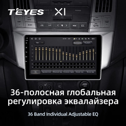 Штатная магнитола Teyes X1 4G 2/32 Lexus RX300 RX330 RX350 RX400H (2003-2009)