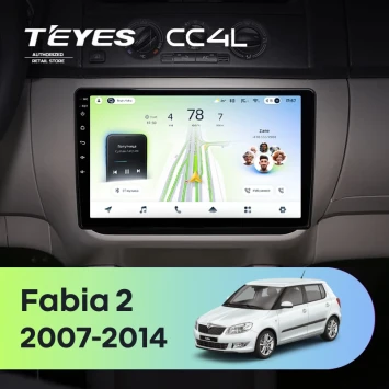 Штатная магнитола Teyes CC4L 6/64 с DTS Skoda Fabia 2 (2007-2014) (10 inch Universal)