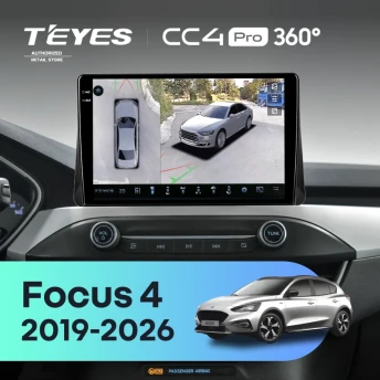 Штатная магнитола Teyes CC4 Pro 360 12/256 Ford Focus 4 (2019-2026)