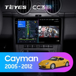 Штатная магнитола Teyes CC3 2K 4/64 Porsche Cayman 987 (2005-2012)
