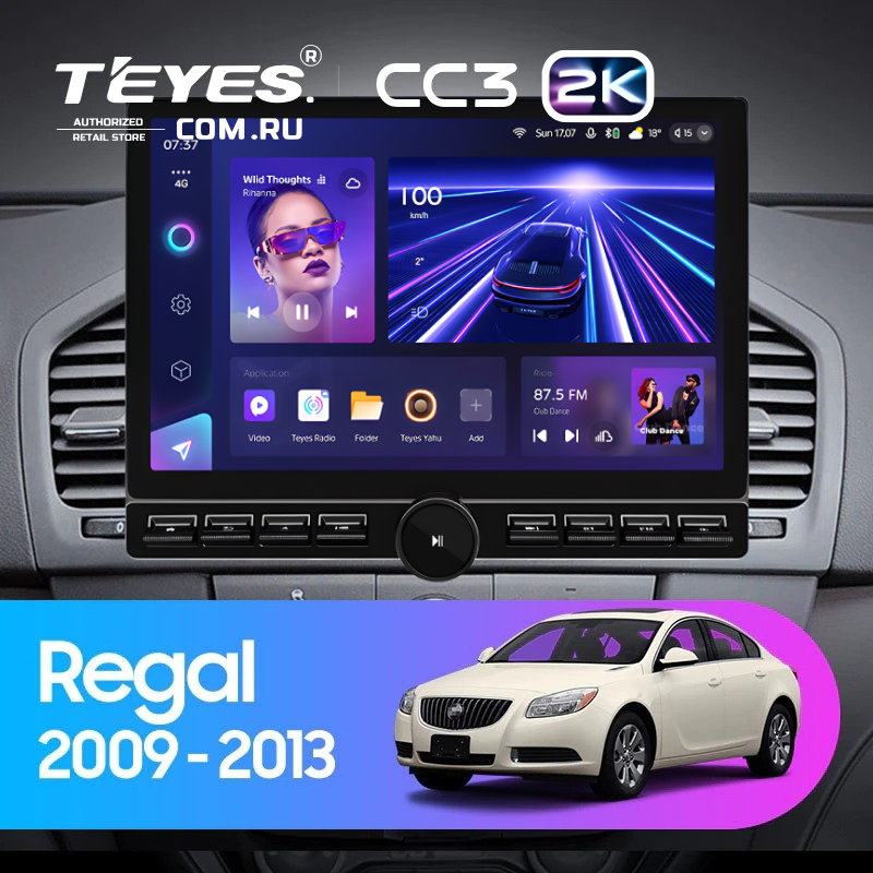 Штатная магнитола Teyes CC3 2K 6/128 Opel Insignia (2009-2013) (13&quot; с кнопками)