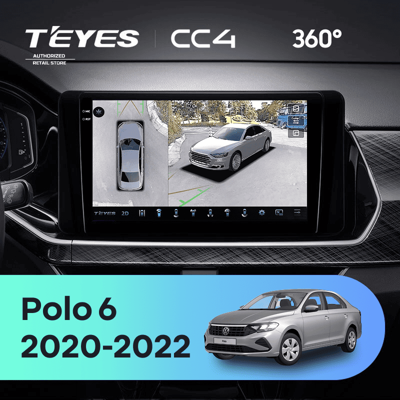Штатная магнитола Teyes CC4 360 6/64 Volkswagen Polo Mk6 (2020-2022) F3