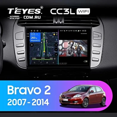 Штатная магнитола Teyes CC3L WiFi 2/32 Fiat Bravo 198 (2007-2014)