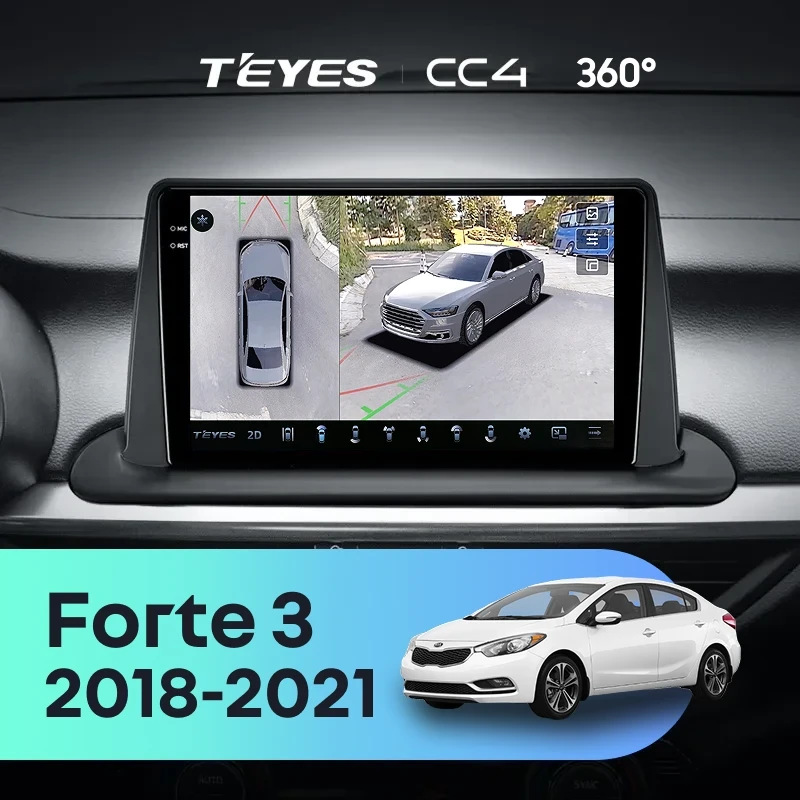 Штатная магнитола Teyes CC4 360 6/64 Kia Forte 3 (2018-2021)