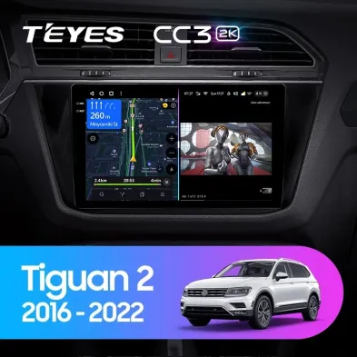 Штатная магнитола Teyes CC3 2K 6/128 Volkswagen Tiguan 2 (2016-2022) Тип-B