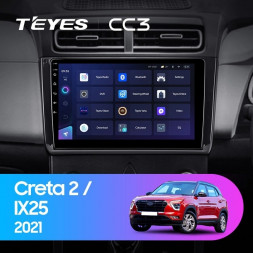 Штатная магнитола Teyes CC3 4/32 Hyundai Creta 2 2021+ (глянец) F2