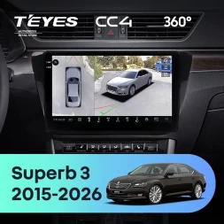 Штатная магнитола Teyes CC4 360 8/128 Skoda Superb 3 (2015-2026)