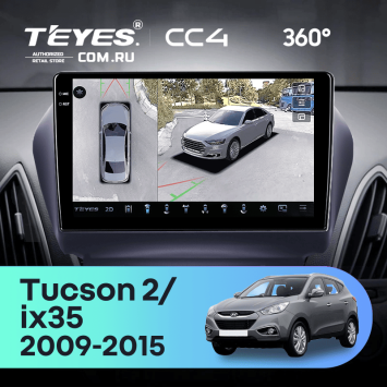 Штатная магнитола Teyes CC4 360 8/128 Hyundai ix35 (2009-2015) (Tucson 2) Тип-AB (10")