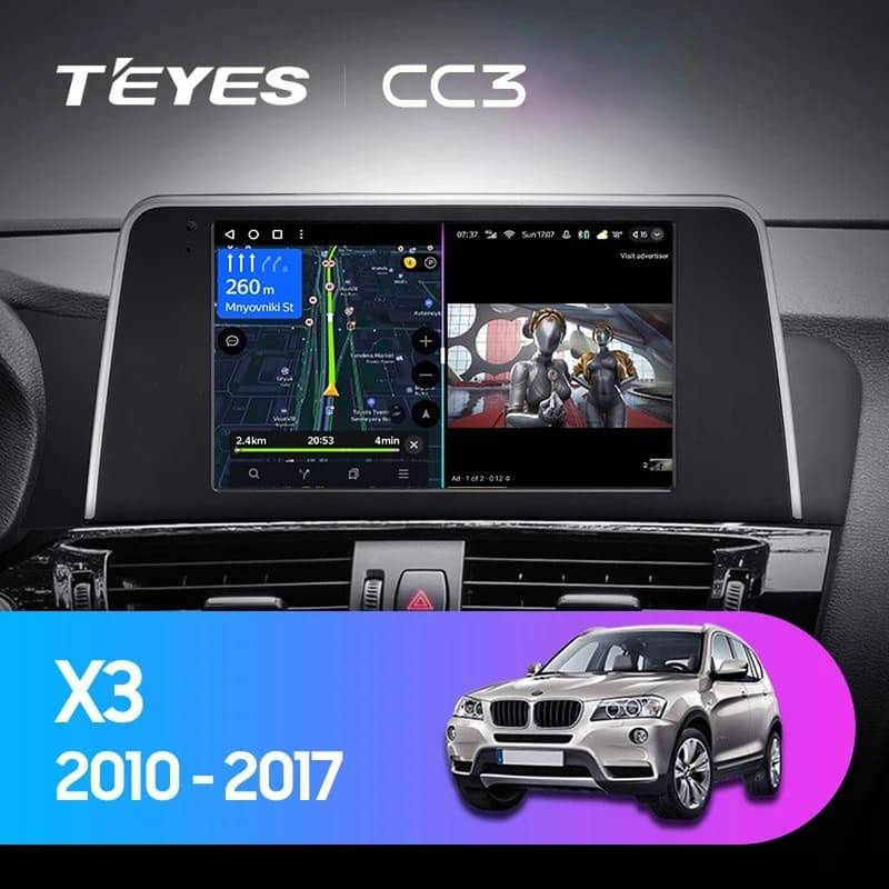 Штатная магнитола Teyes CC3 4/32 BMW X3 F25 NBT (2014-2017)